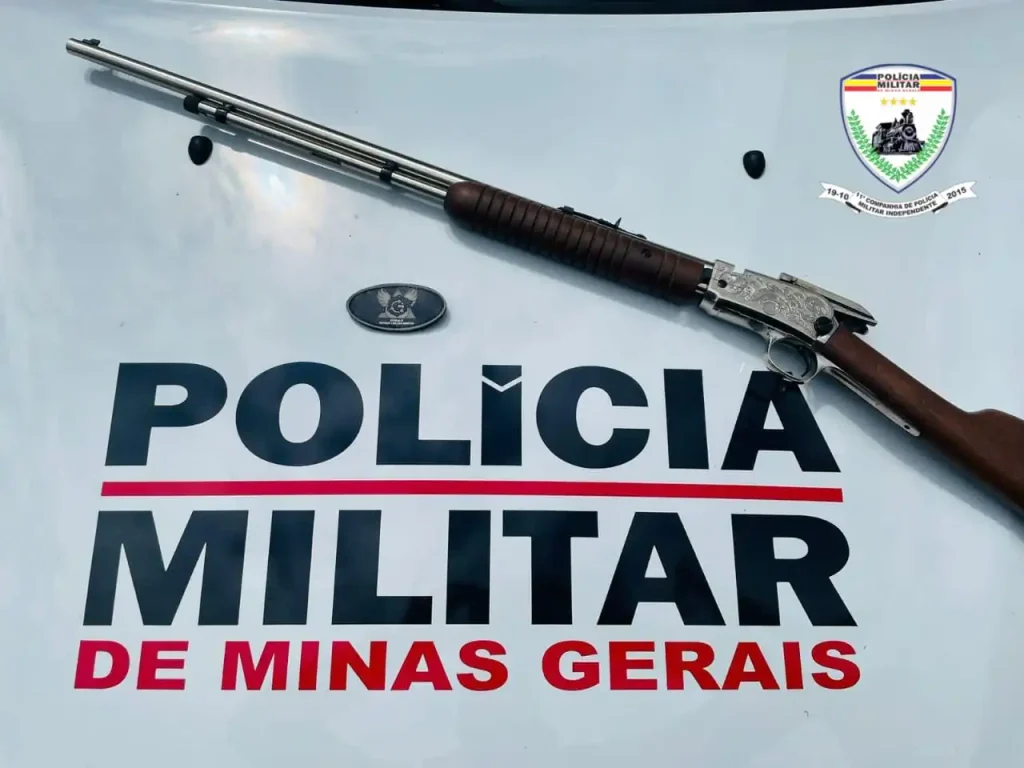 Polícia apreende rifle após denúncia anônima em Matozinhos