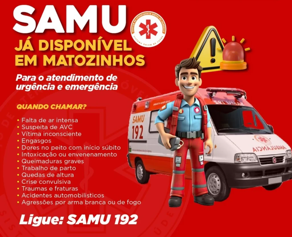 192: SAMU já está disponível em Matozinhos
