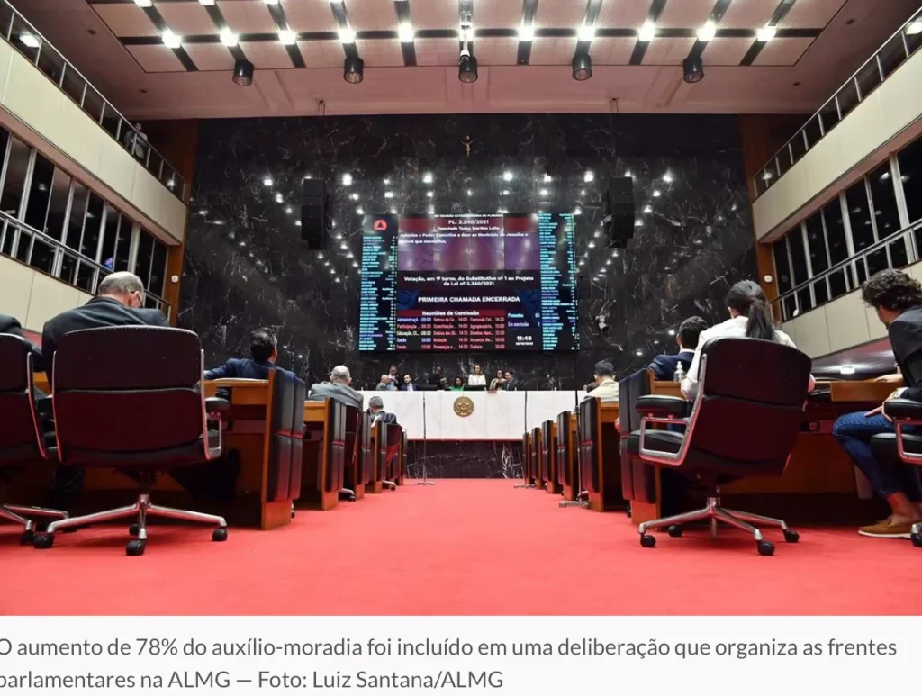 ALMG aumenta teto do auxílio-moradia de deputados em quase 80%
