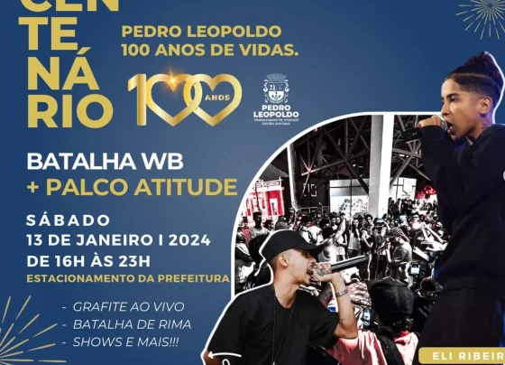 “Batalha WB dos 100 Anos” marca início da programação dos 100 Anos de Pedro Leopoldo