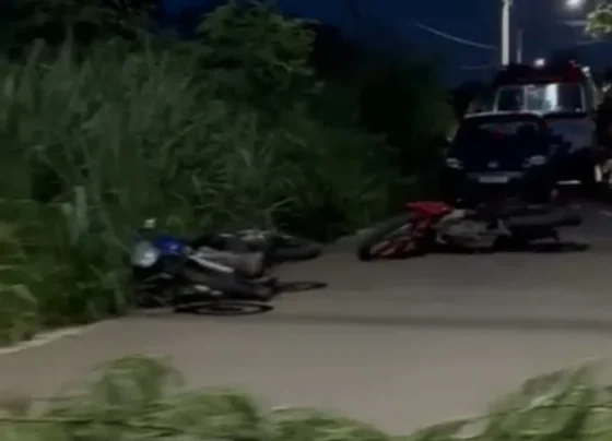Colisão entre motocicletas deixa dois feridos em Pedro Leopoldo