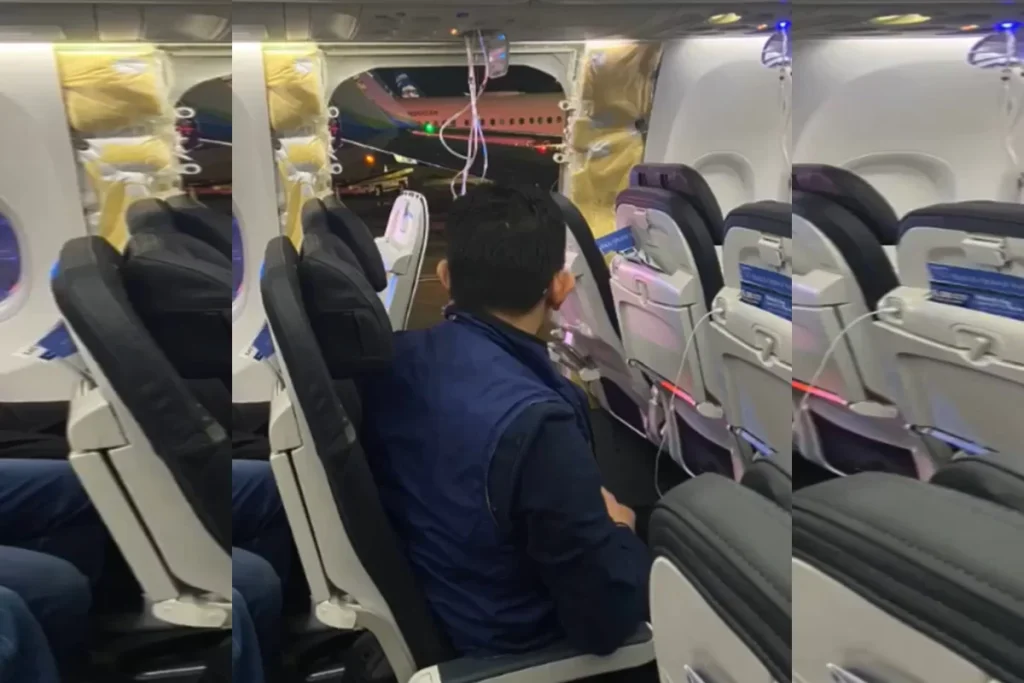 EUA suspende voos de aviões Boeing 737 Max 9 após acidente com porta