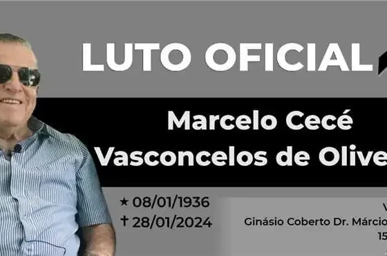 Prefeitura de Sete Lagoas decreta luto oficial pelo falecimento do ex-prefeito Marcelo Cecé