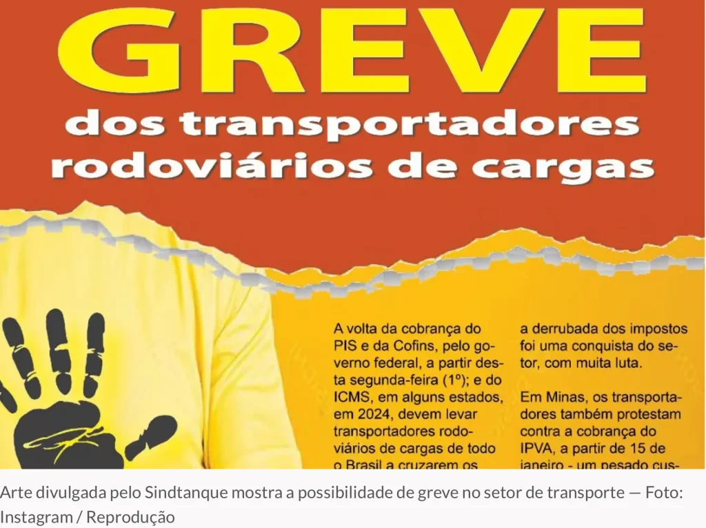 Sindtanque-MG ameaça paralisação se governos não negociarem com transportadores
