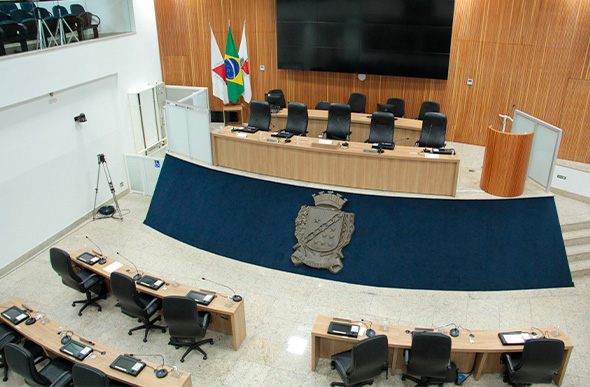 Plenário da Câmara Municipal de Sete Lagoas. Foto: CMSL/Divulgação