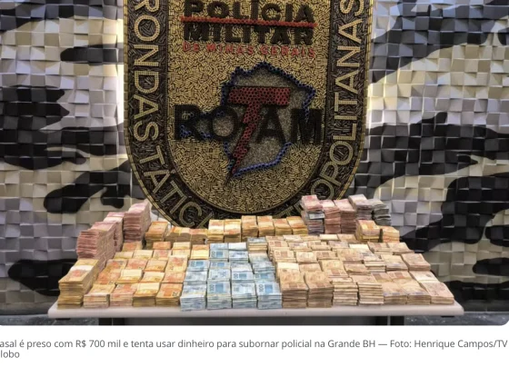 Casal é preso com R$ 700 mil e tenta usar dinheiro para subornar policiais