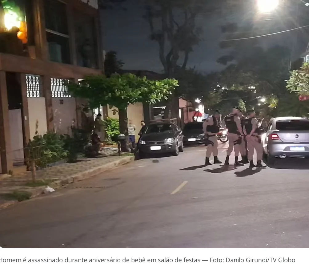 Homem é assassinado durante aniversário de bebê em salão de festas; suspeitos foram presos