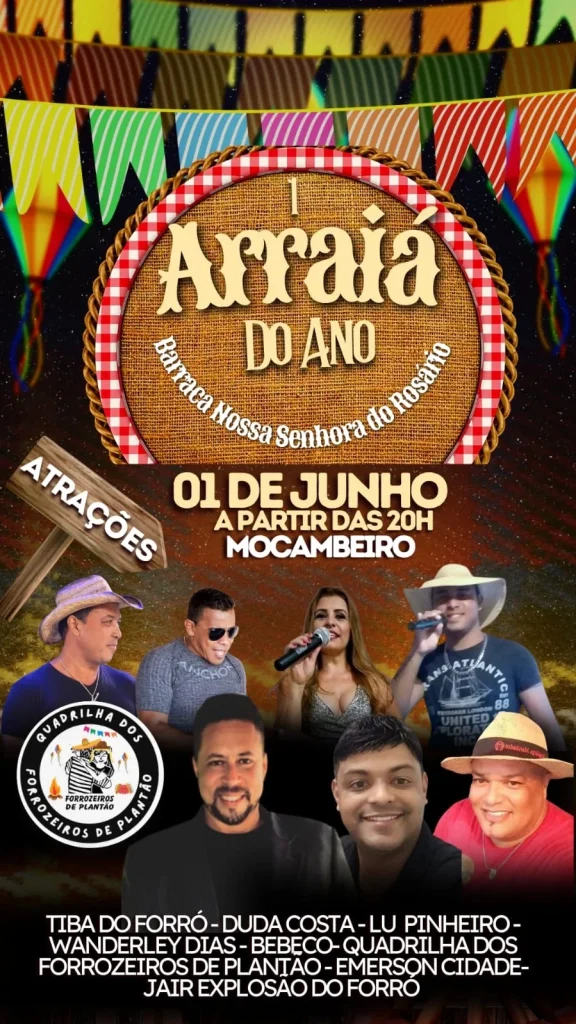 1º Arraiá do Ano em Mocambeiro: Uma Festa Imperdível para Todos