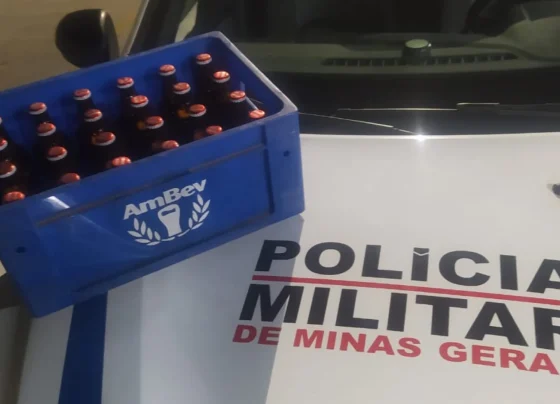 Flagrante de furto: Ladrão é preso carregando cerveja furtada em Pedro Leopoldo