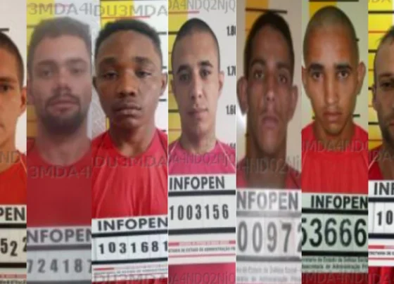 Sete detentos fogem de presídio e roubam carro em MG; saiba quem são