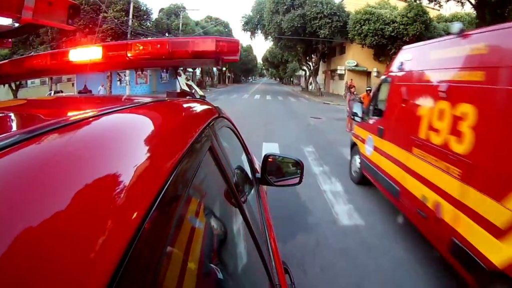 Bombeiros combatem incêndio às margens da MG-424 e evitam propagação para residências
