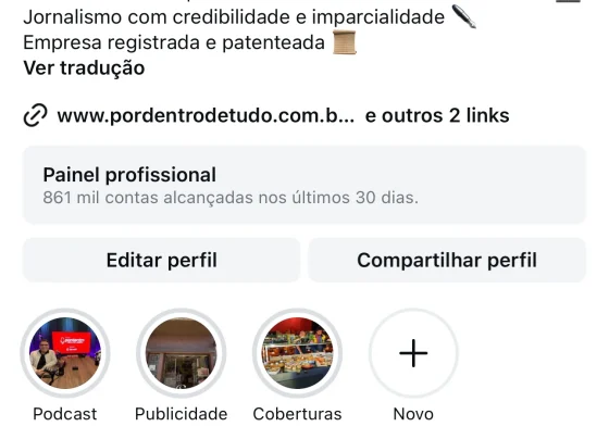 Novo perfil do “Por Dentro de Tudo” no Instagram completa 2 meses com números expressivos; confira