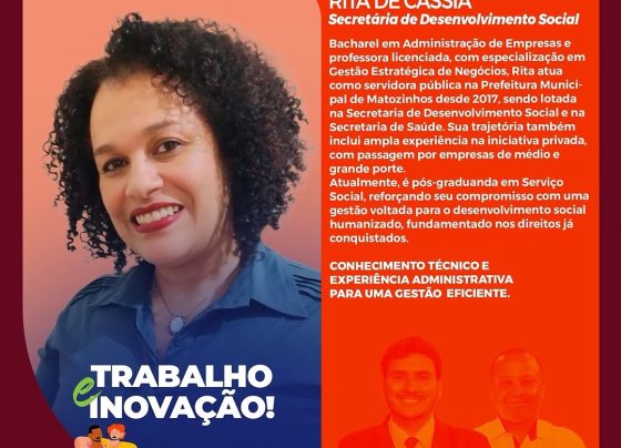 Ítalo Borges anuncia nova secretária de Desenvolvimento Social de Matozinhos