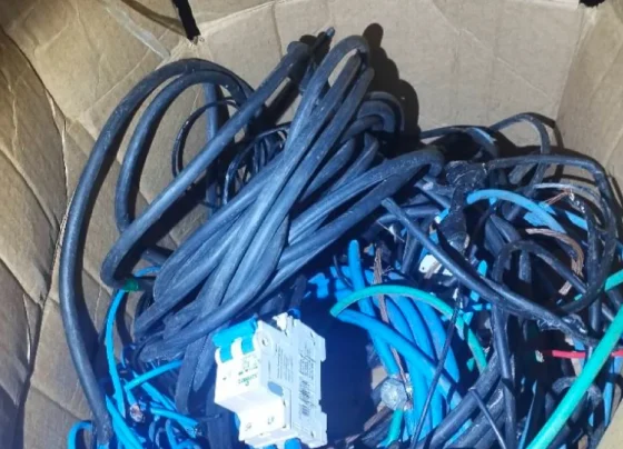Homem é preso em Sete Lagoas com fios furtados e materiais de eletricidade