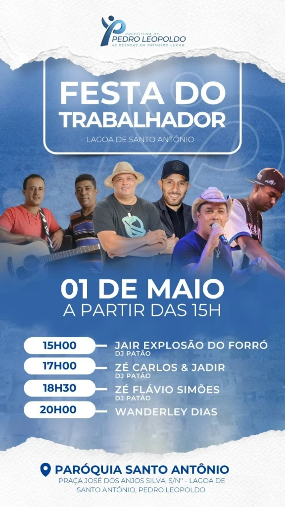 Prefeitura de Pedro Leopoldo promove Festa do Trabalhador para toda família