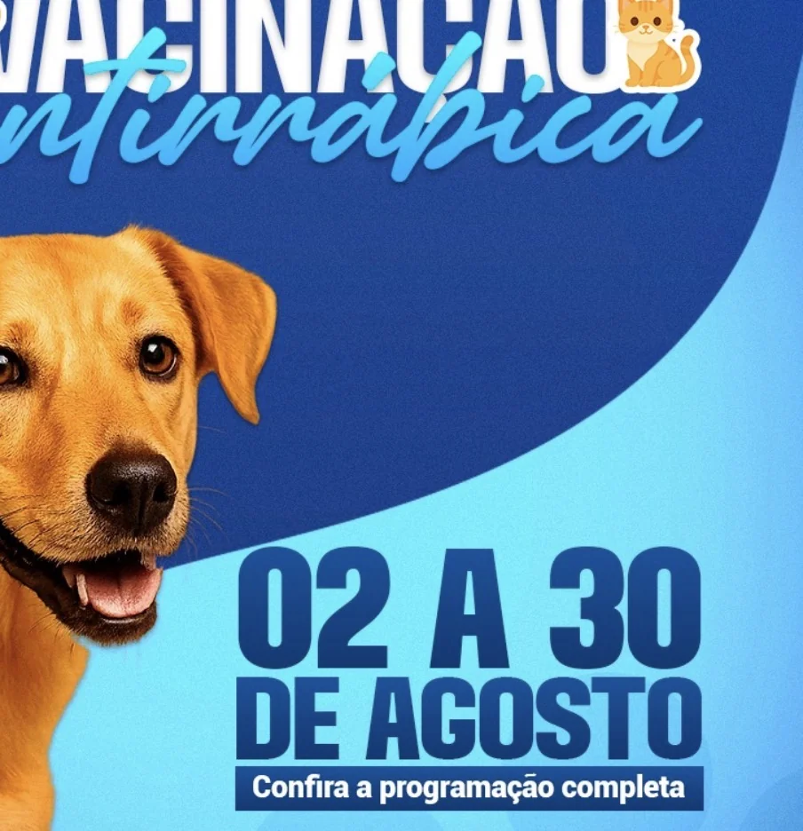 Campanha de Vacinação Antirrábica começa em agosto em Matozinhos