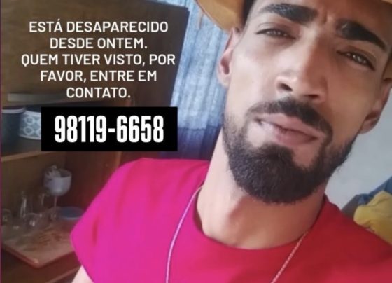 Jovem de 24 anos está desaparecido em Pedro Leopoldo; família pede ajuda