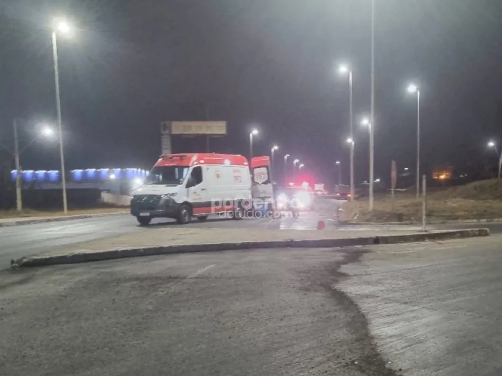 Motociclista fica ferido após acidente na MG-424 em Pedro Leopoldo