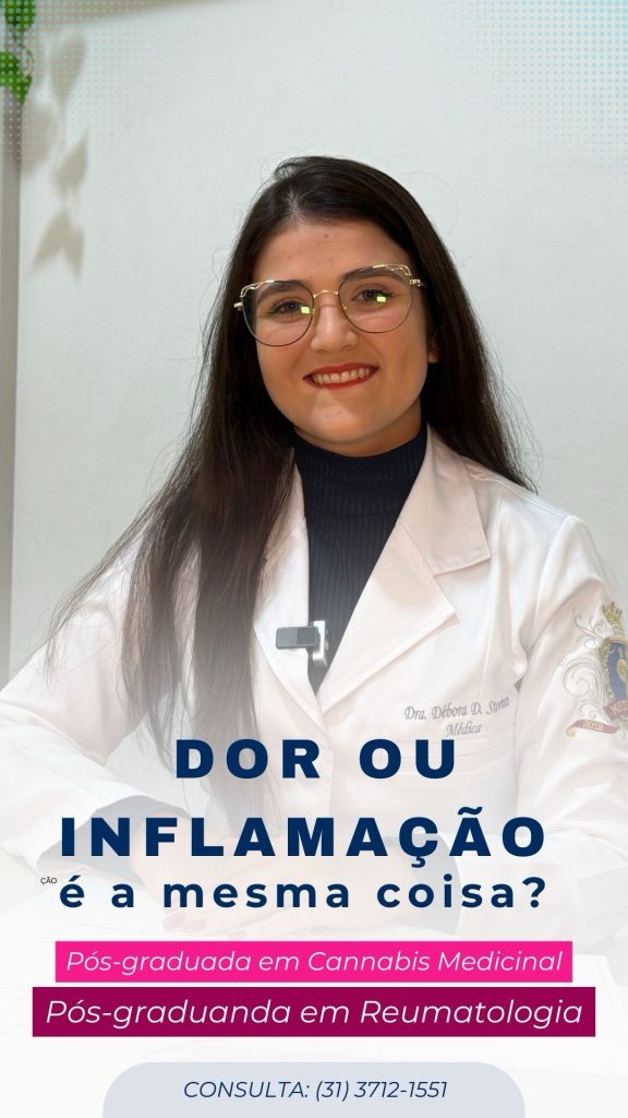 Dor e inflamação não são a mesma coisa, explica a doutora Débora Storino