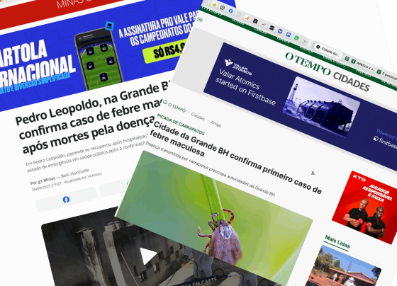 Caso de febre maculosa em Pedro Leopoldo ganha repercussão estadual
