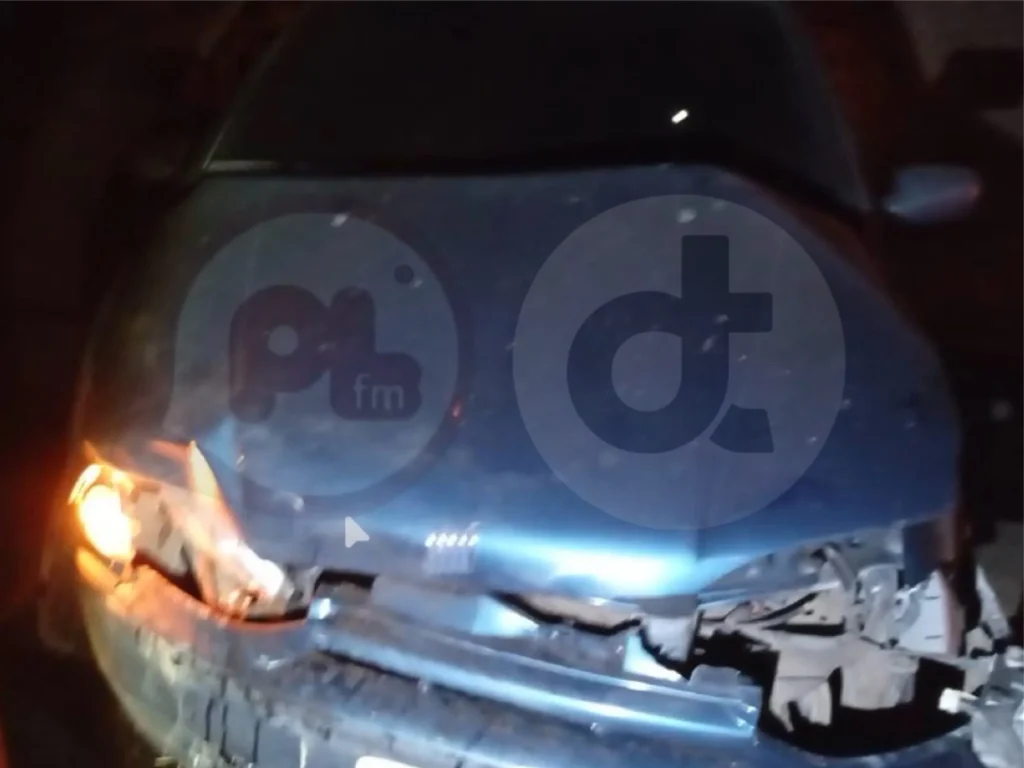 Pneu de carro estoura e provoca acidente na MG-424 em Pedro Leopoldo