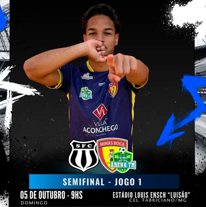 Minas Boca Arena TM faz primeiro jogo das semifinais. Foto: Instagram @escoladefutebolarenatm/@vicsportclub.