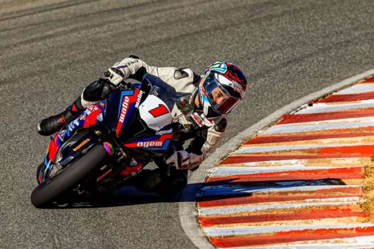 Piloto Ramiro Gandola e ação na quarta etapa do ano da MOTO1000GP, também realizada em Curvelo. Foto: m1gp.com.br.
