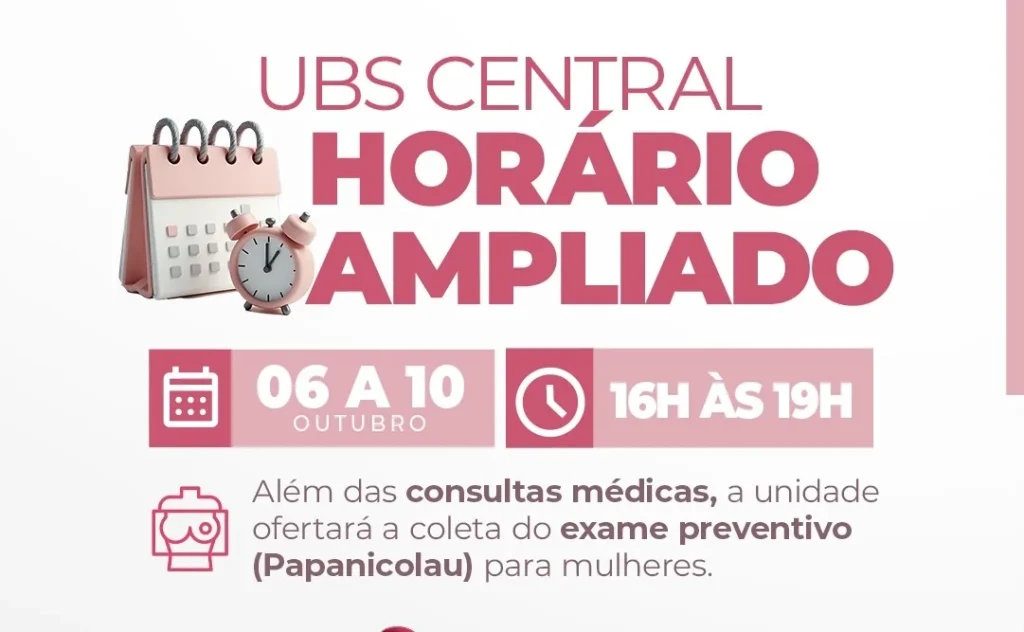 UBS Central amplia atendimento para exames preventivos em Matozinhos