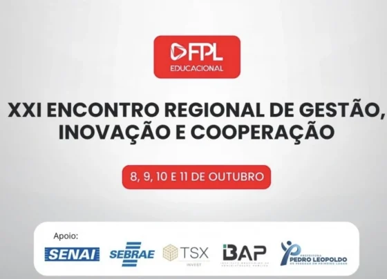 XXI Encontro Regional de Gestão, Inovação e Cooperação da FPL será realizado de 08 a 11 de outubro em Pedro Leopoldo