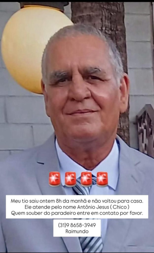 Corpo encontrado em Sete Lagoas pertence a Antônio Jesus de Araújo, que estava desaparecido