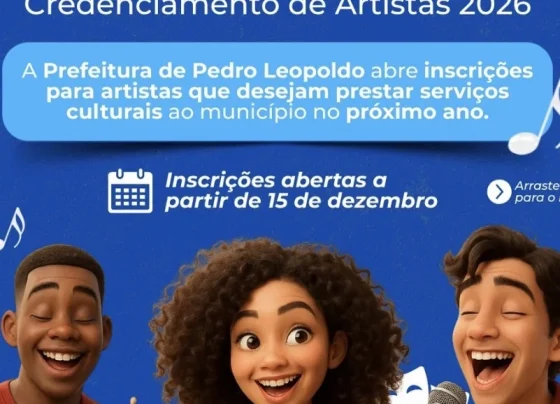 Credenciamento de artistas para 2026 é aberto em Pedro Leopoldo