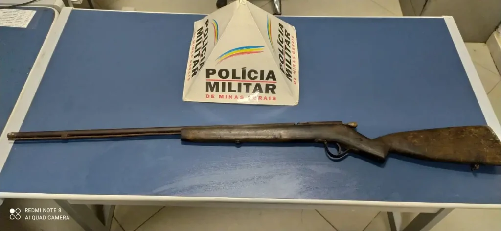 Espingarda é apreendida durante operação policial em Sete Lagoas