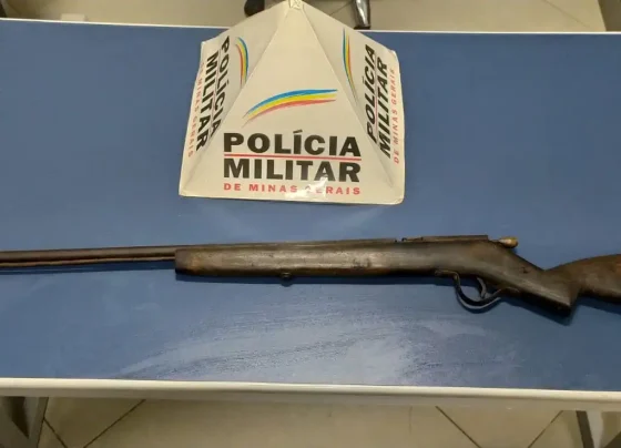 Espingarda é apreendida durante operação policial em Sete Lagoas