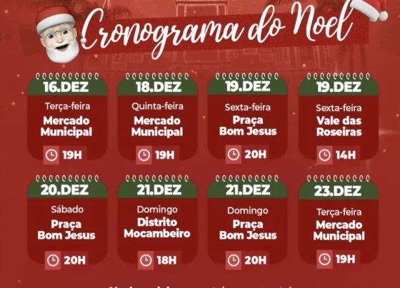 Papai Noel percorre Matozinhos com programação especial de Natal