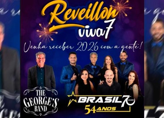 The George’s Band e Brasil 70 Show comandam o Réveillon Viva 7 em Sete Lagoas com fogos sem estampidos