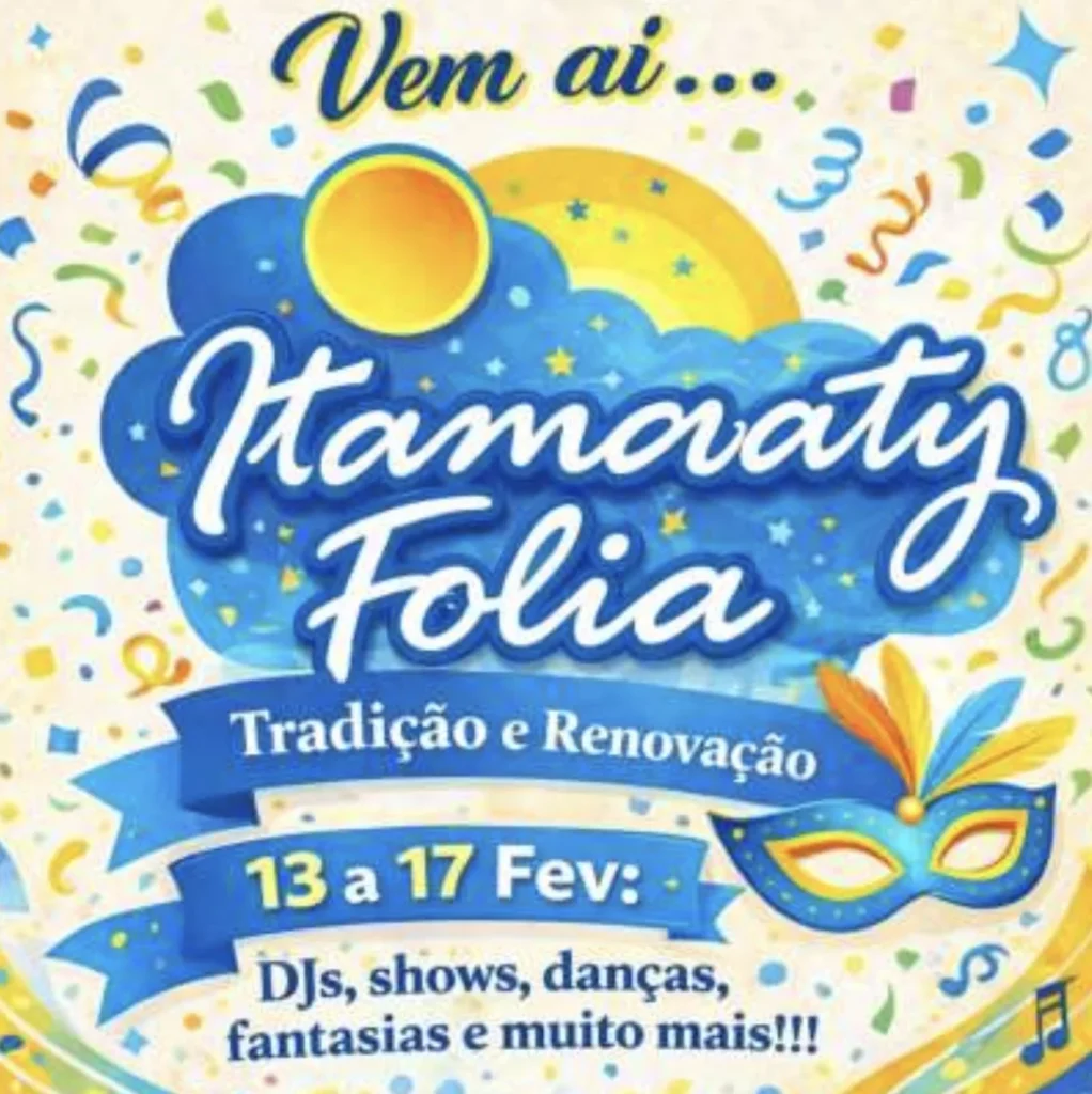 Itamaraty Folia 2026 resgata tradição do carnaval e promete cinco dias de festa na cidade