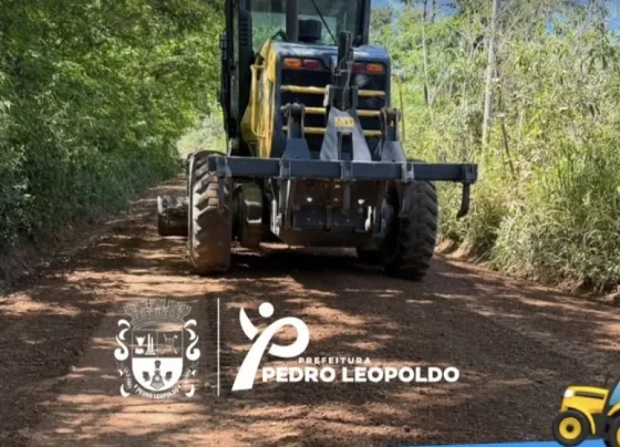 Prefeitura dá continuidade às obras de manutenção na Estrada do Urubu, em Pedro Leopoldo