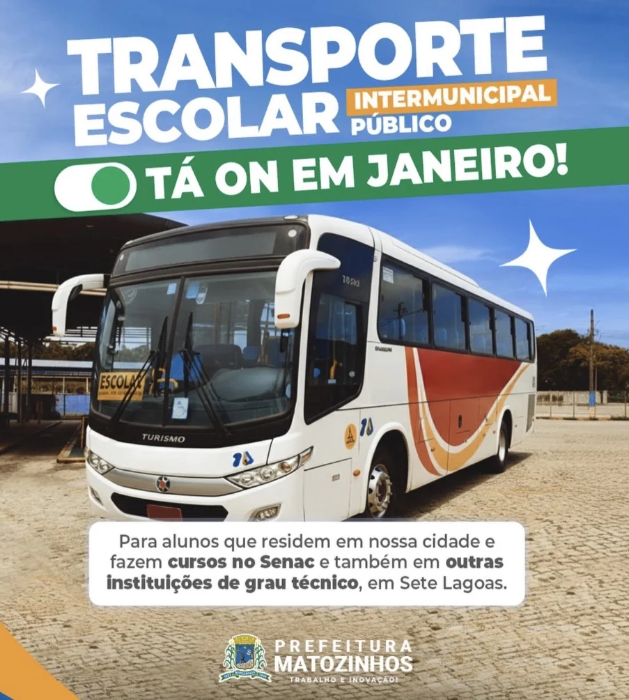 Transporte escolar intermunicipal funciona normalmente em janeiro em Matozinhos