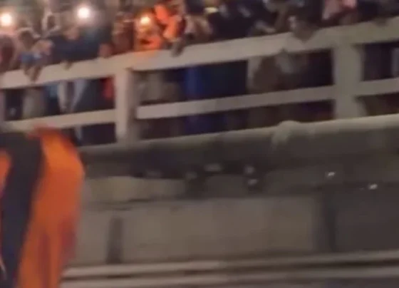 Multidão acompanha “enterro” do Boi da Manta na Praça Doutor Serra, em Pedro Leopoldo