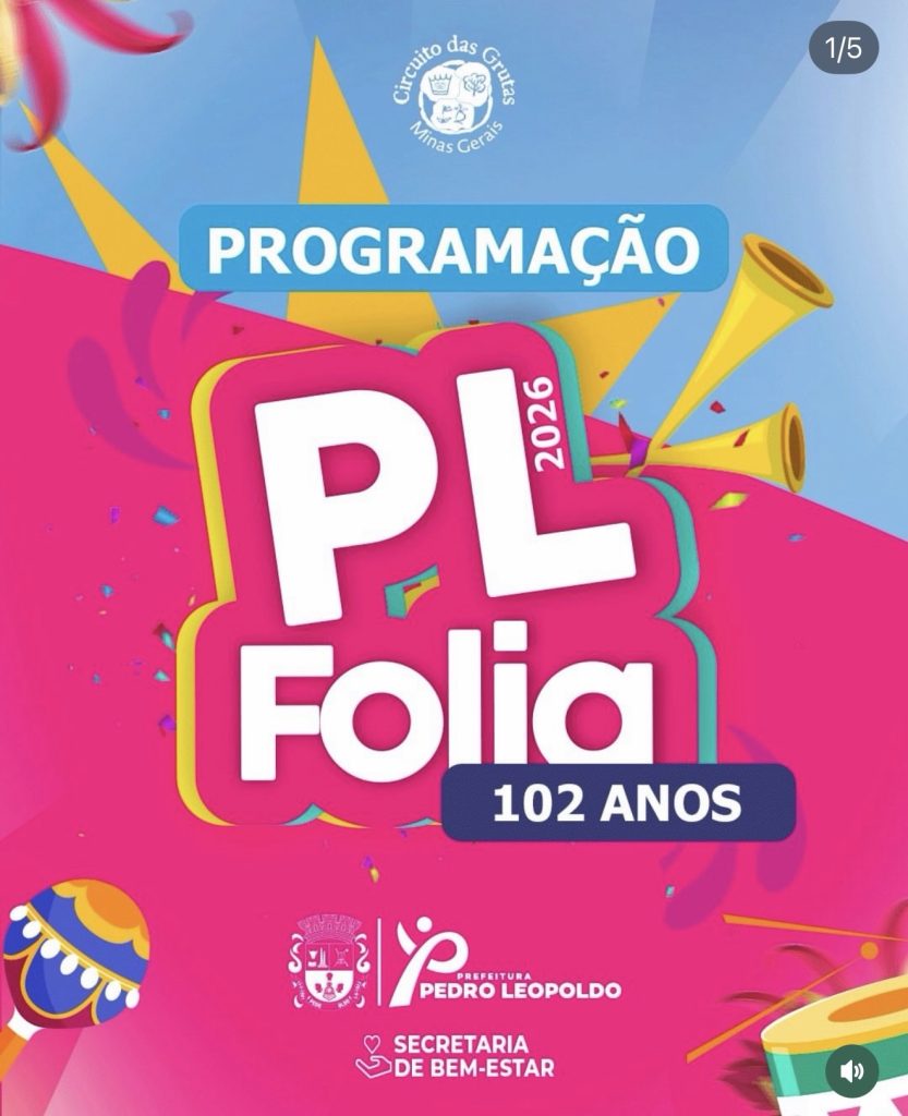 PL Folia 2026: Pedro Leopoldo divulga programação completa do Carnaval
