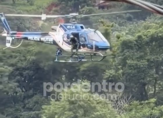 VÍDEO: Dois suspeitos fogem de viatura e entram em mata na região norte de Pedro Leopoldo; helicóptero é mobilizado