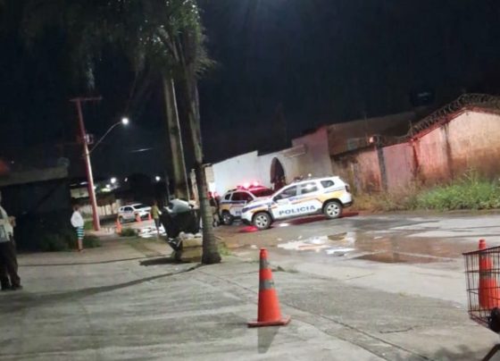 Carro é alvo de diversos tiros e deixa vítima fatal na região norte de Pedro Leopoldo