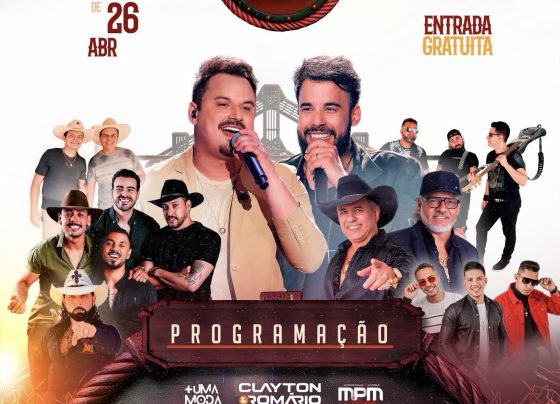 Expô Baldim 2026 terá 4 dias de festa com destaque para Clayton e Romário