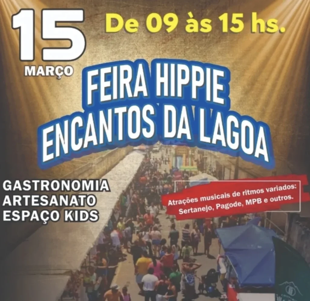 Feira Hippie Encantos da Lagoa acontece neste fim de semana em Pedro Leopoldo