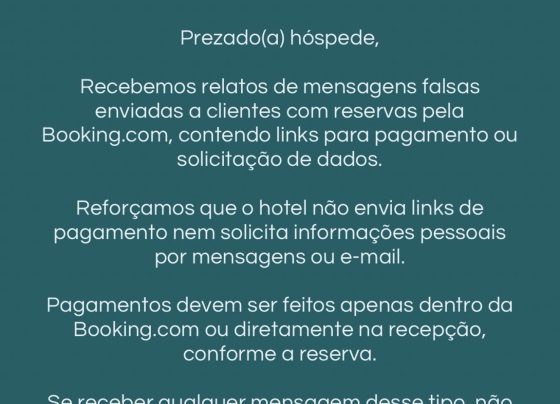 Hotel alerta hóspedes sobre mensagens falsas com pedidos de pagamento em Sete Lagoas