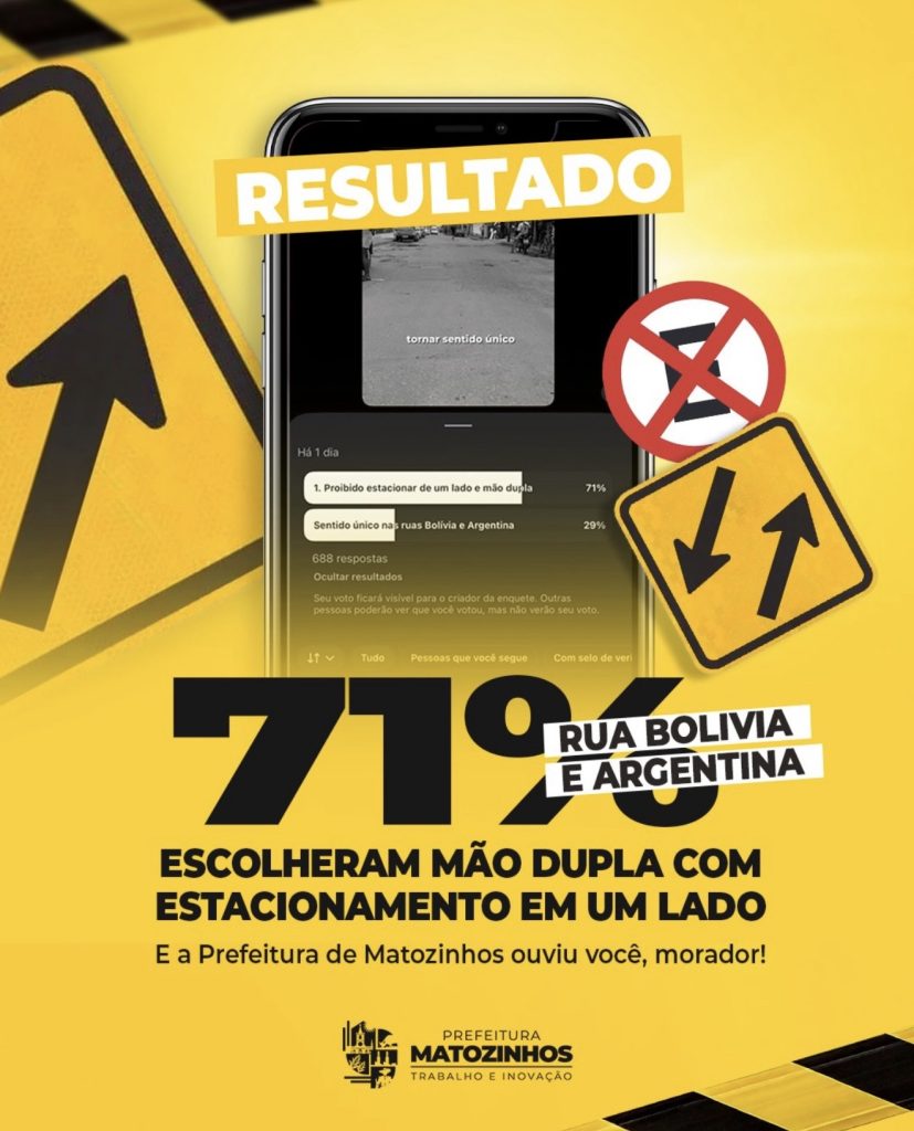 Mudança no trânsito em Matozinhos: moradores aprovam mão dupla com restrição de estacionamento
