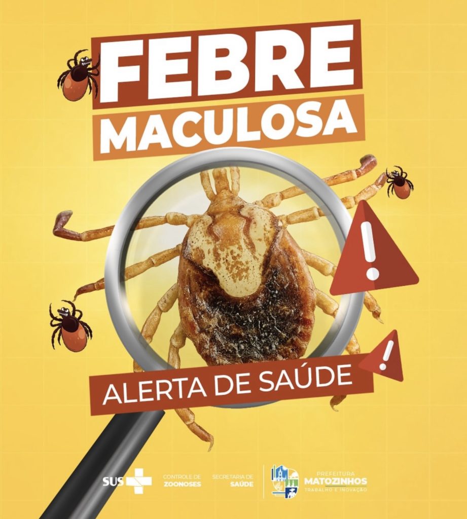 Prefeitura alerta para risco de febre maculosa com aumento de carrapatos em Matozinhos