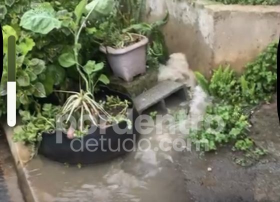 VÍDEO: Moradora denuncia esgoto invadindo casa após chuvas no bairro Bom Jesus, em Matozinhos