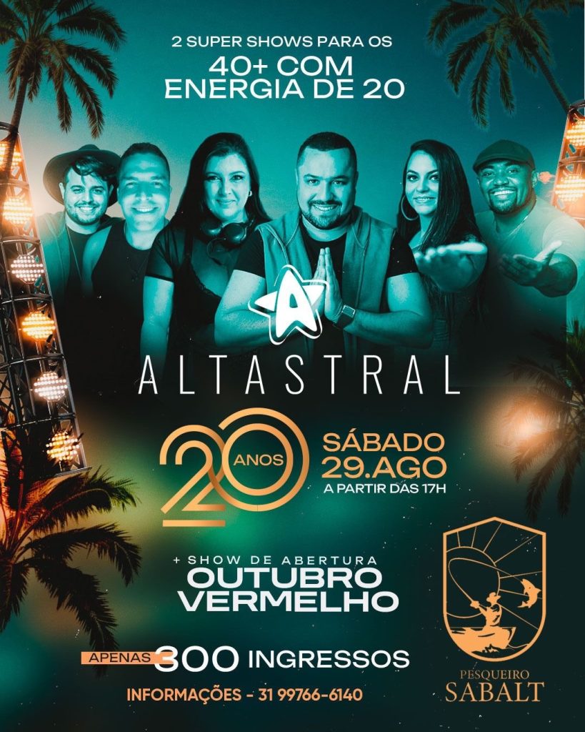 Banda Altastral celebra 20 anos com show especial e ingressos limitados
