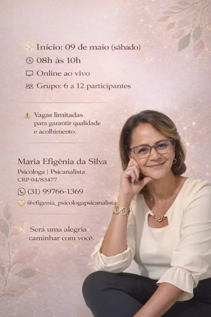 Grupo de terapia online abre vagas em Matozinhos e propõe acolhimento emocional para feridas da rejeição